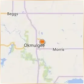 College of the Muscogee Nation Location Map