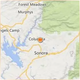 Columbia College Sonora Location Map Columbia College Sonora Location Map