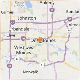 UnityPoint Health Des Moines School of Radiologic Technology Location Map