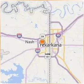 Texarkana College Location Map